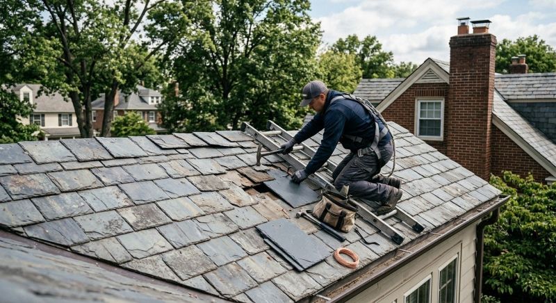Our team working on Roofing Service projects in Clayton County, GA