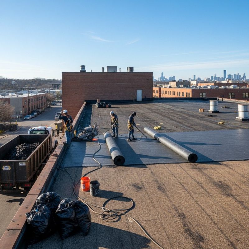 Flat Roof Replacement in Ellenwood, GA