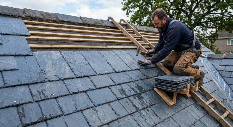 Slate Roof Construction in Lithonia, GA