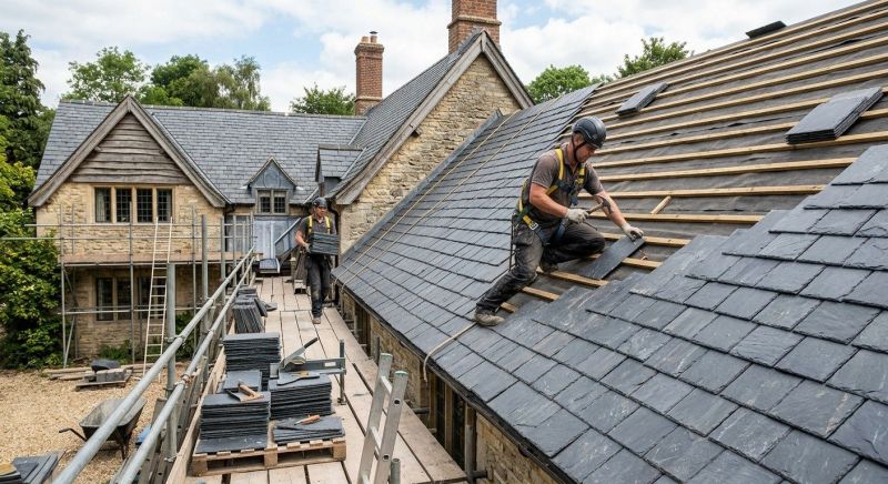 Slate Roof Installation in Fulton County, GA