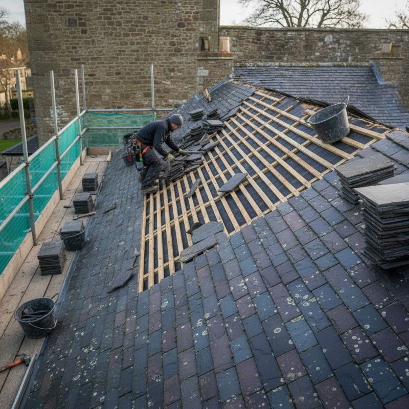 Slate Roof Replacement in Atlanta, GA