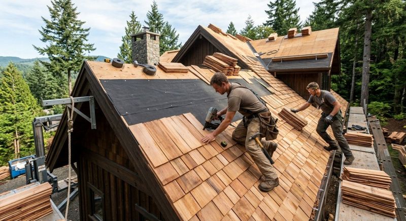 Wood Roofing Installation in Jonesboro, GA