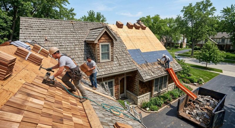 Wood Shake Roof Replacement in Brooks, GA