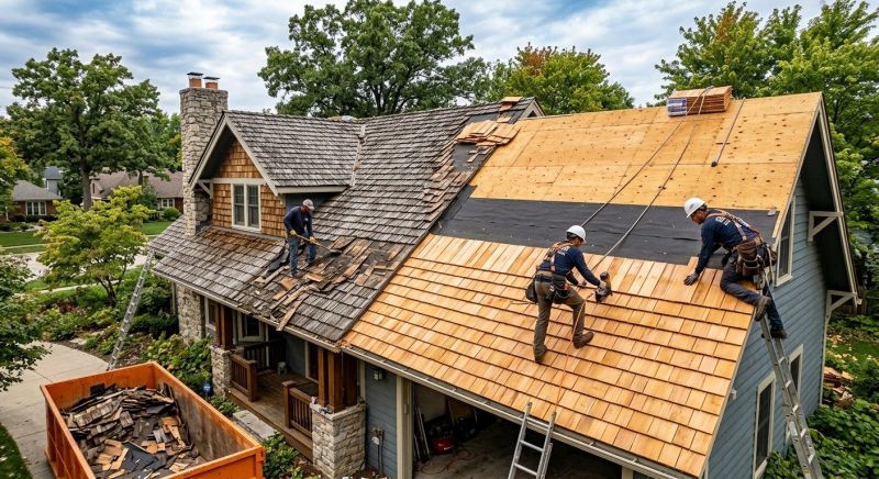 Wood Shake Roof Replacement in Mableton, GA