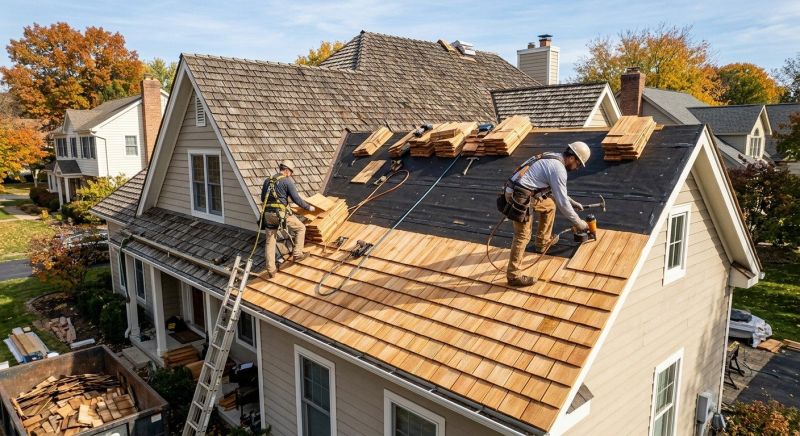 Wood Shake Roof Replacement in Union City, GA